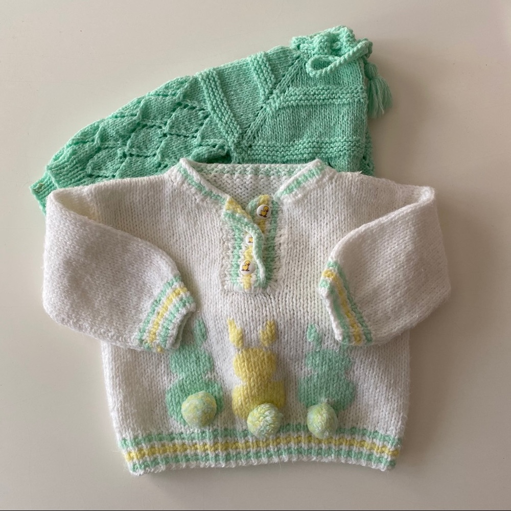 Baby Vintage Sweaters bunny Easter